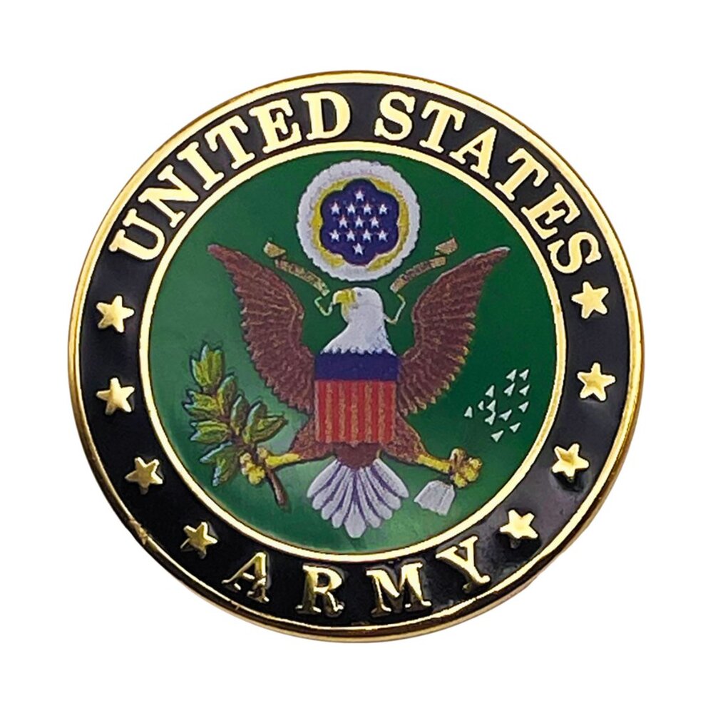 USA Army Seal Enamel Pin - American Military Patriotic Symbol Apparel Gift NWT